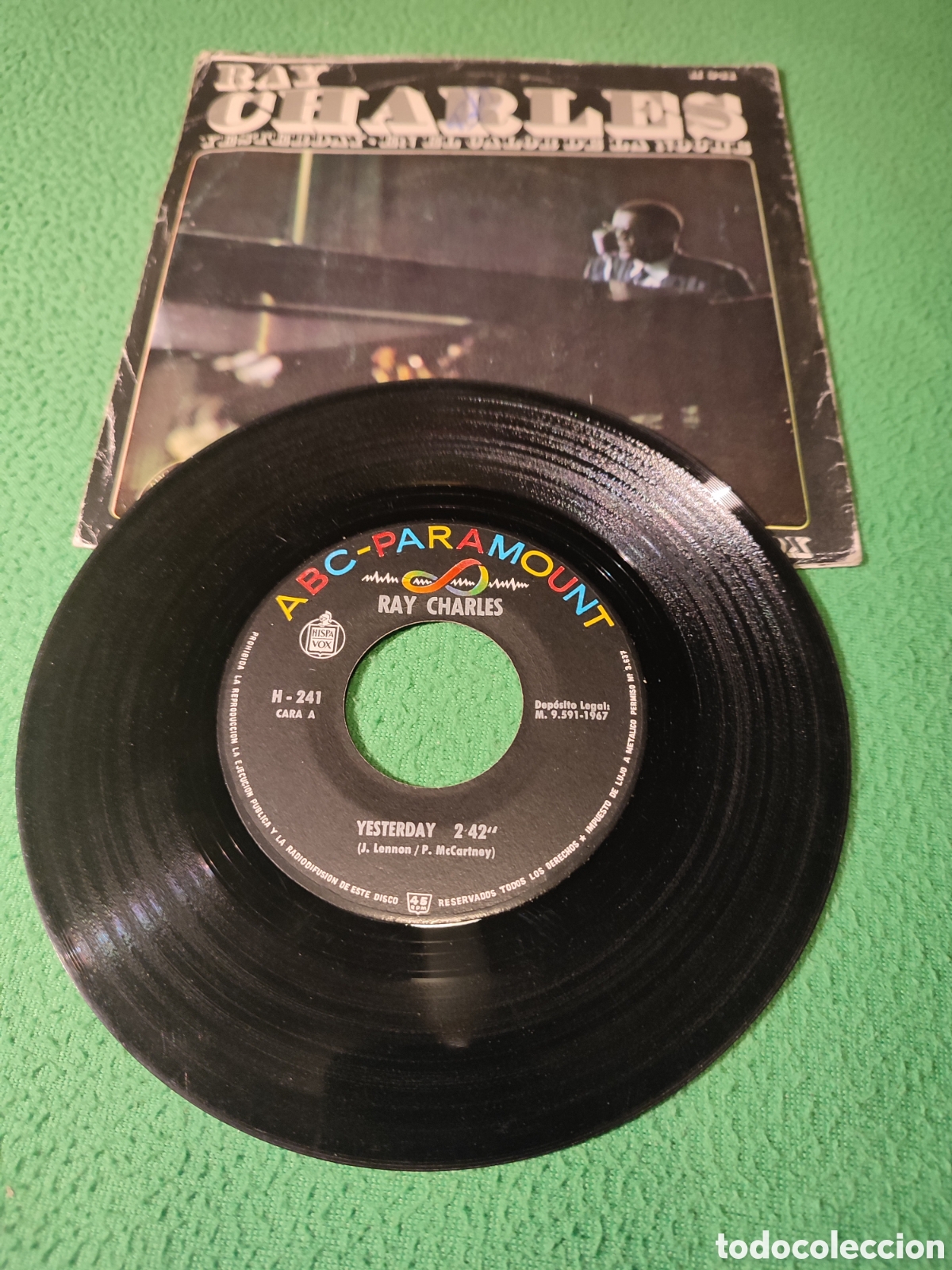 Discos de vinilo: Ray Charles - Yesterday/ En el calor de la noche - Foto 2