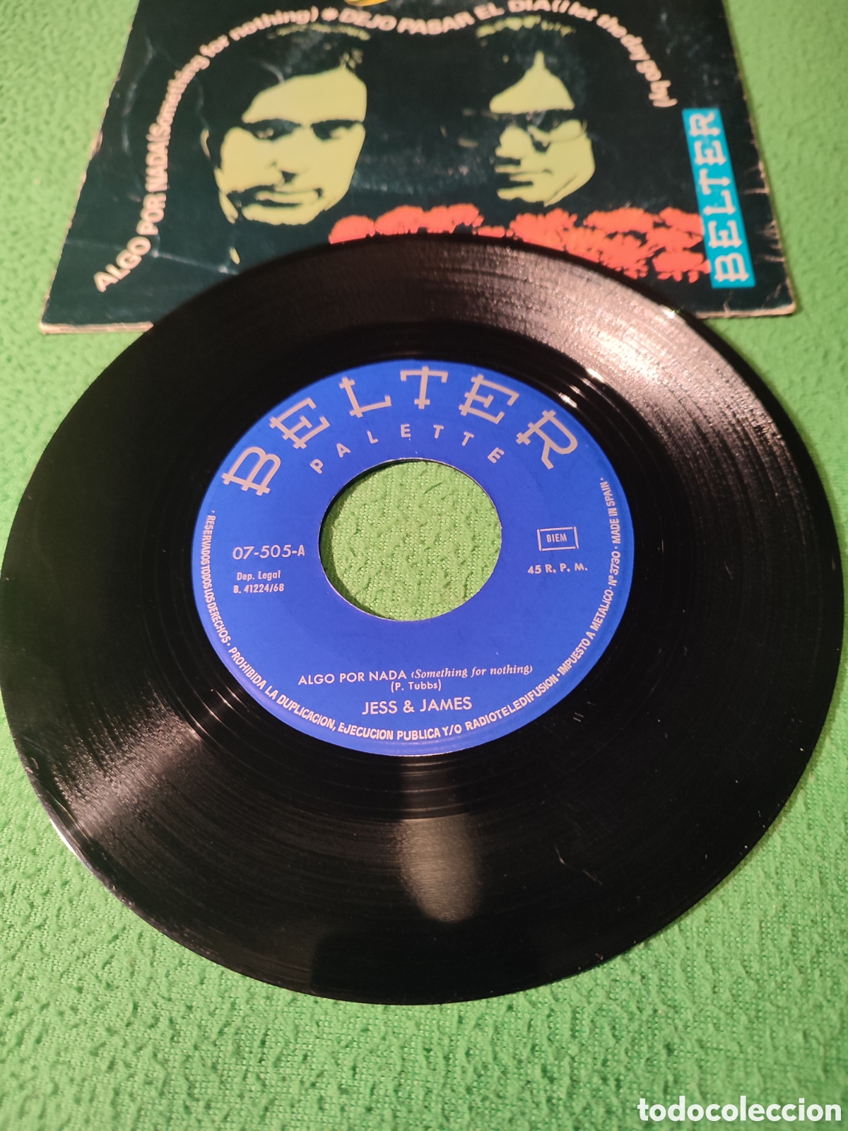 Discos de vinilo: Jess & James - Algo por nada - Foto 2
