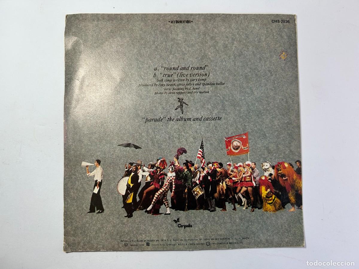 Discos de vinilo: SPANDAU BALLET - ROUND AND ROUND / TRUE (LIVE VERSION) - Foto 2