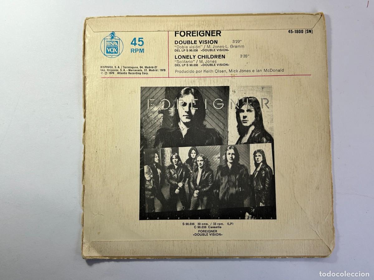 Discos de vinilo: FOREIGNER - double vision / lonely children - Foto 2