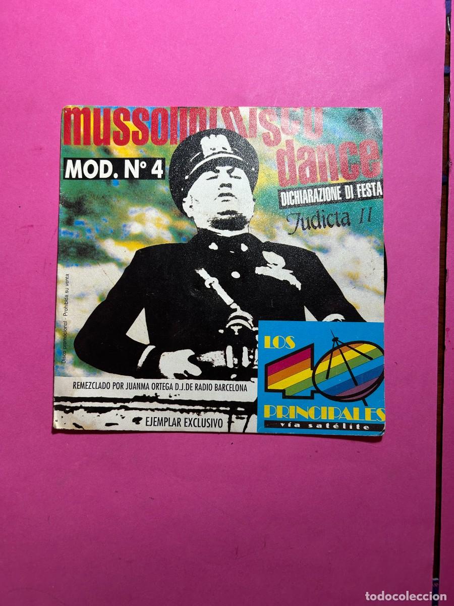 Discos de vinilo: MUSSOLINI - DISCO DANCE JUDICTAII MOD. N. 4 - Foto 1