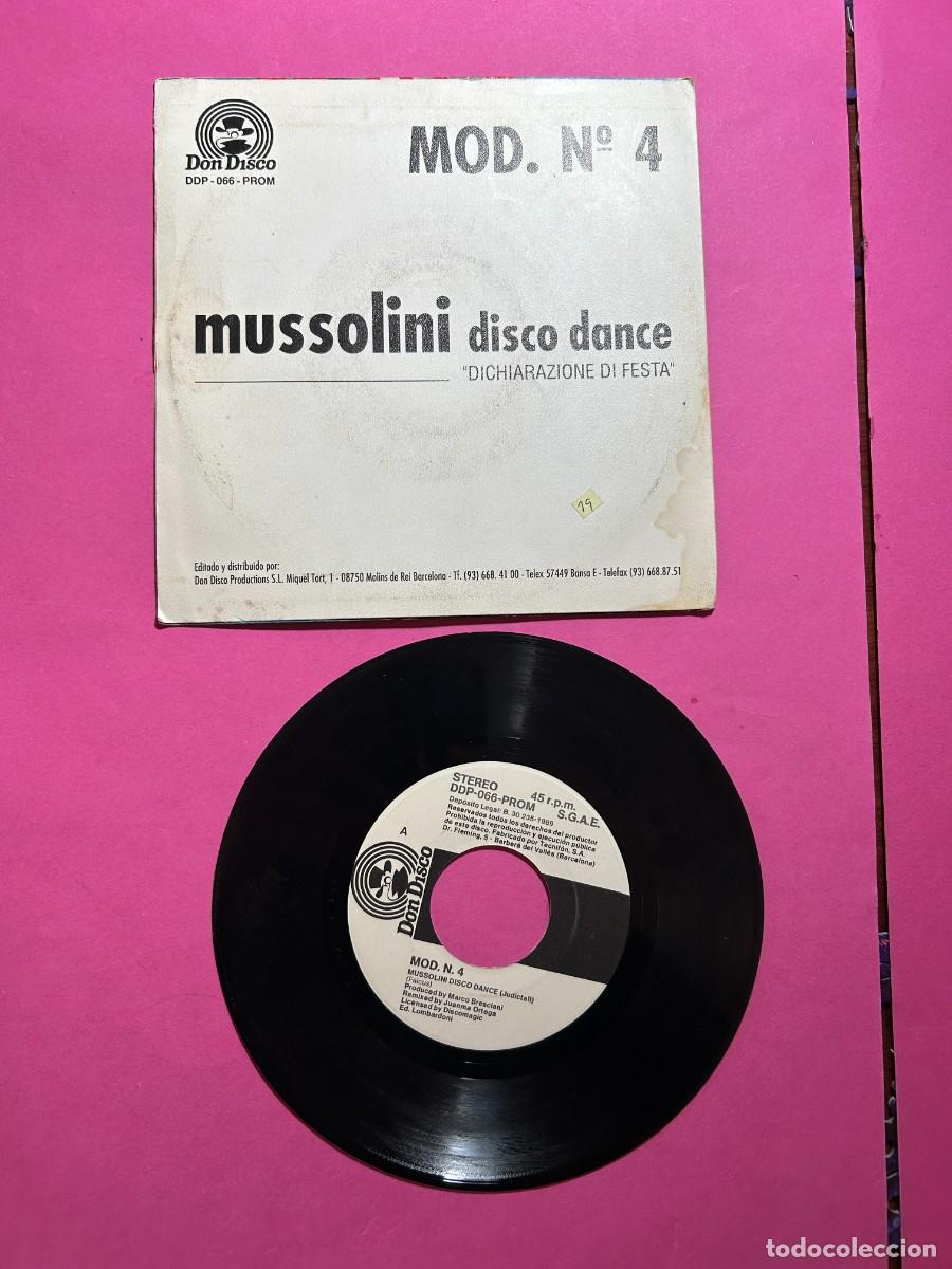 Discos de vinilo: MUSSOLINI - DISCO DANCE JUDICTAII MOD. N. 4 - Foto 2