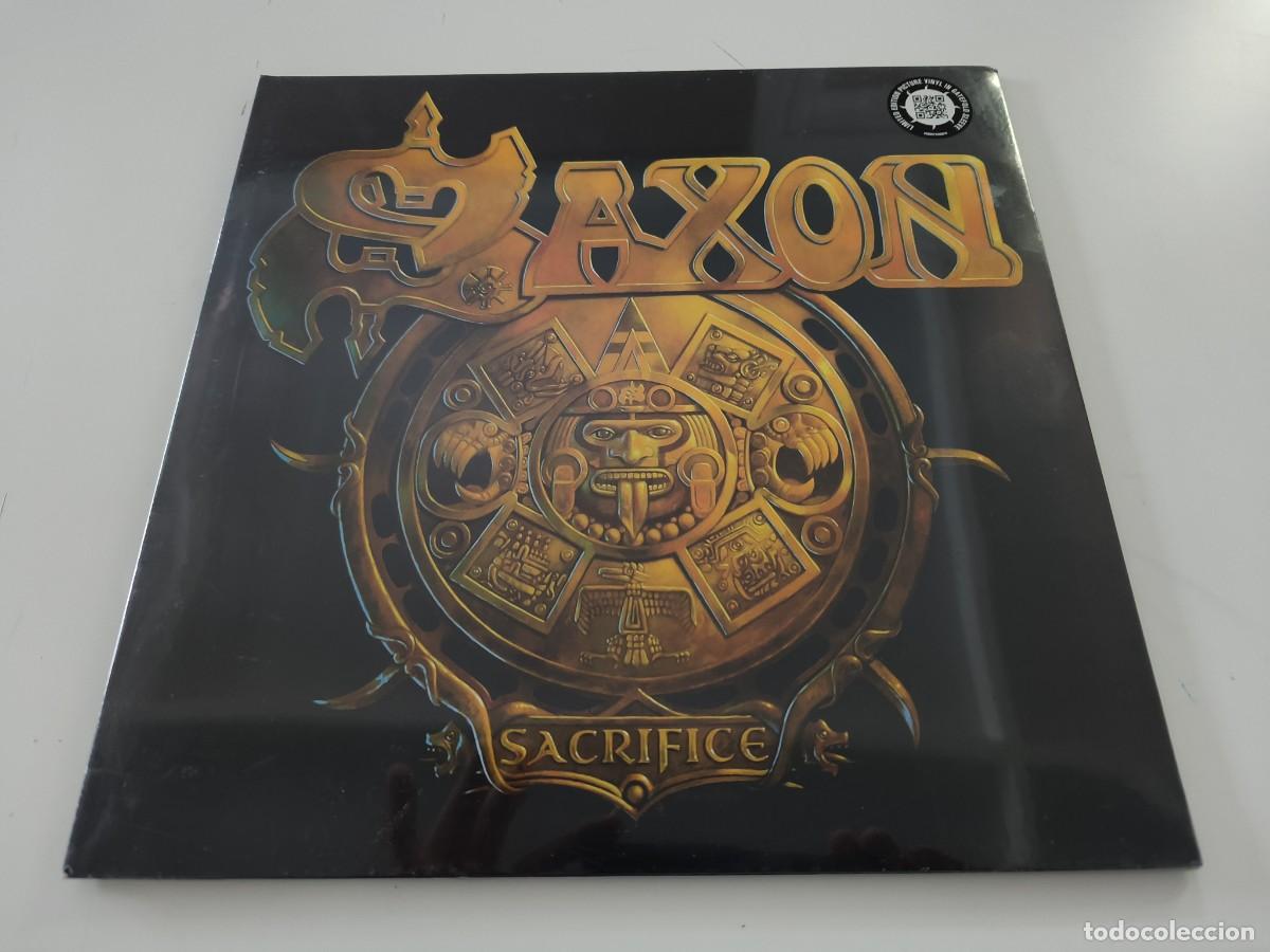 Discos de vinilo: VINILO DE SAXON - SACRIFICE + LEER CONDICIONES DE VENTA - Foto 1