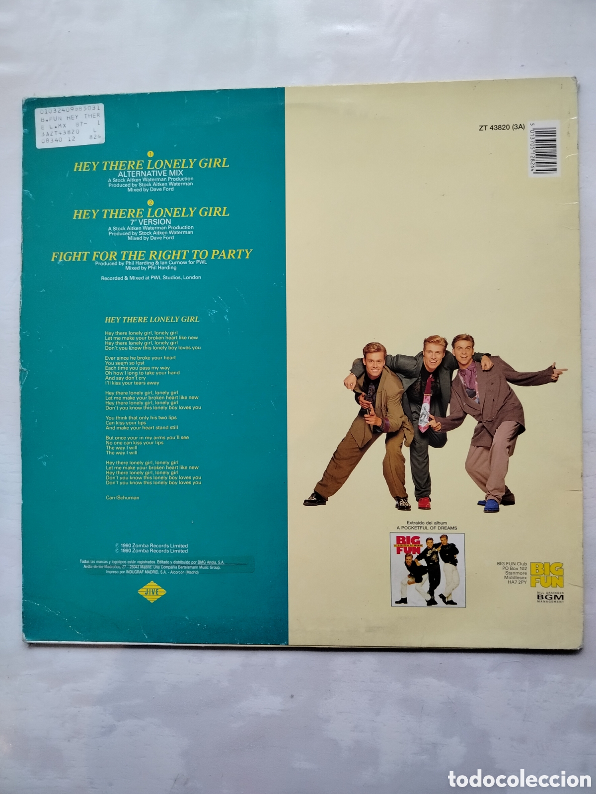 Discos de vinilo: Big Fun Maxi-Single. - Foto 2