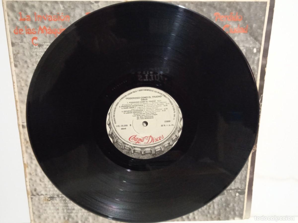 Discos de vinilo: Obus - Poderoso Como El Trueno - LP - Primera Edici&oacute;n - 1982 - Foto 6