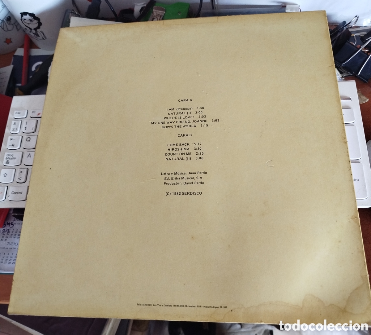 Discos de vinilo: Juan Pardo - Natural - Foto 2