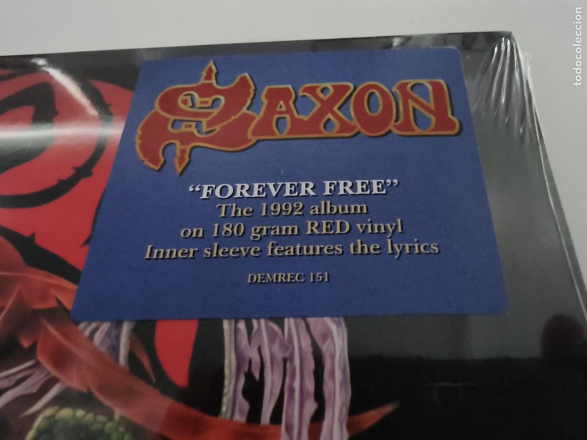 Discos de vinilo: VINILO DE SAXON - FOREVER FREE - LEER CONDICIONES DE VENTA - Foto 3