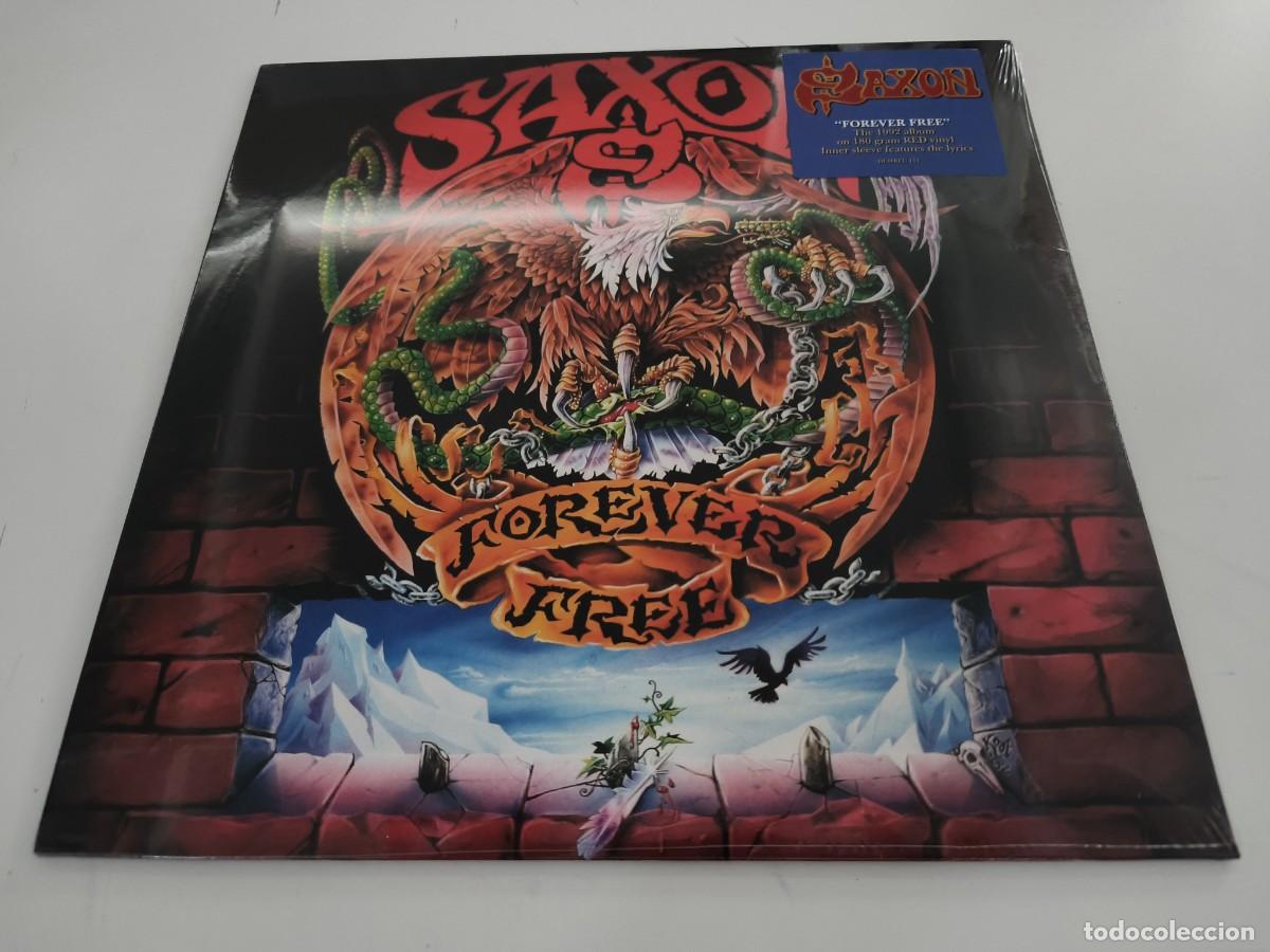 Discos de vinilo: VINILO DE SAXON - FOREVER FREE - LEER CONDICIONES DE VENTA - Foto 1