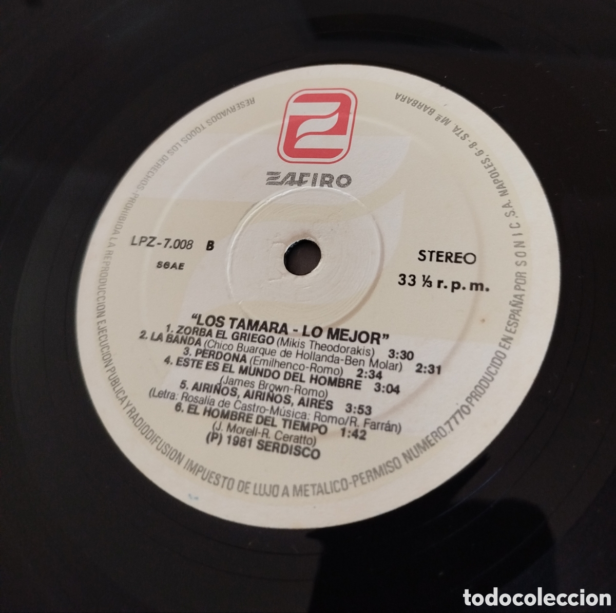 Discos de vinilo: Los Tamara. - Lo mejor - Foto 3