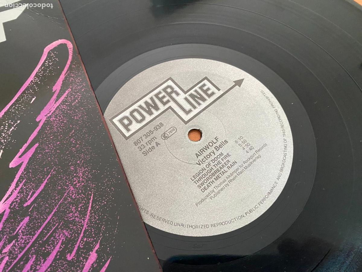 Discos de vinilo: AIRWOLF (VICTORY BELLS) LP (B-52) - Foto 2