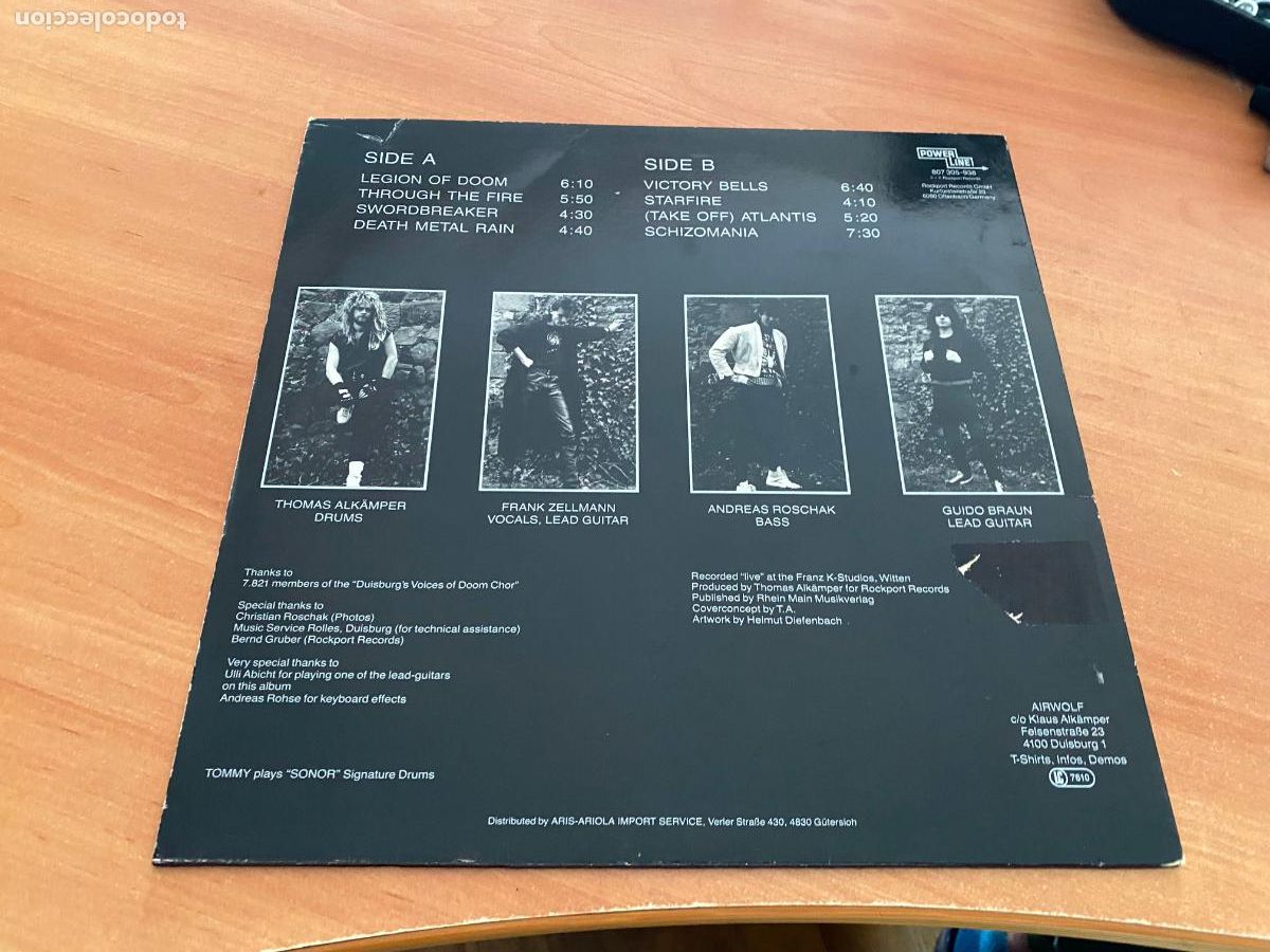 Discos de vinilo: AIRWOLF (VICTORY BELLS) LP (B-52) - Foto 3