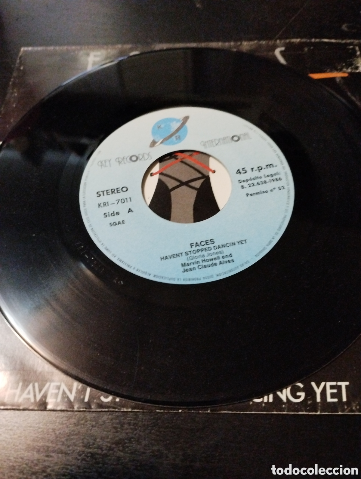 Discos de vinilo: Faces &ndash;&nbsp;Havent Stopped Dancing Yet Vinilo 7&rdquo; 1986 Espa&ntilde;a - Foto 3