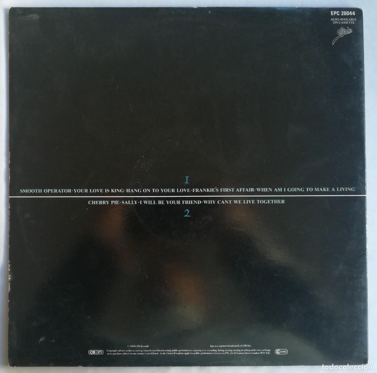 Discos de vinilo: Sade, Diamond Life, Epic &lrm;&ndash; EPC 26044, UK - Foto 4