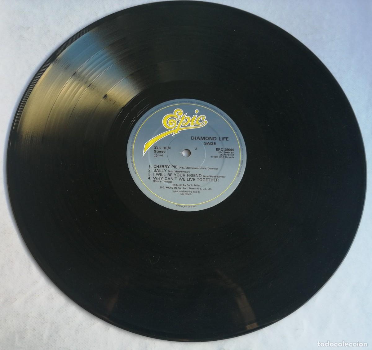Discos de vinilo: Sade, Diamond Life, Epic &lrm;&ndash; EPC 26044, UK - Foto 5
