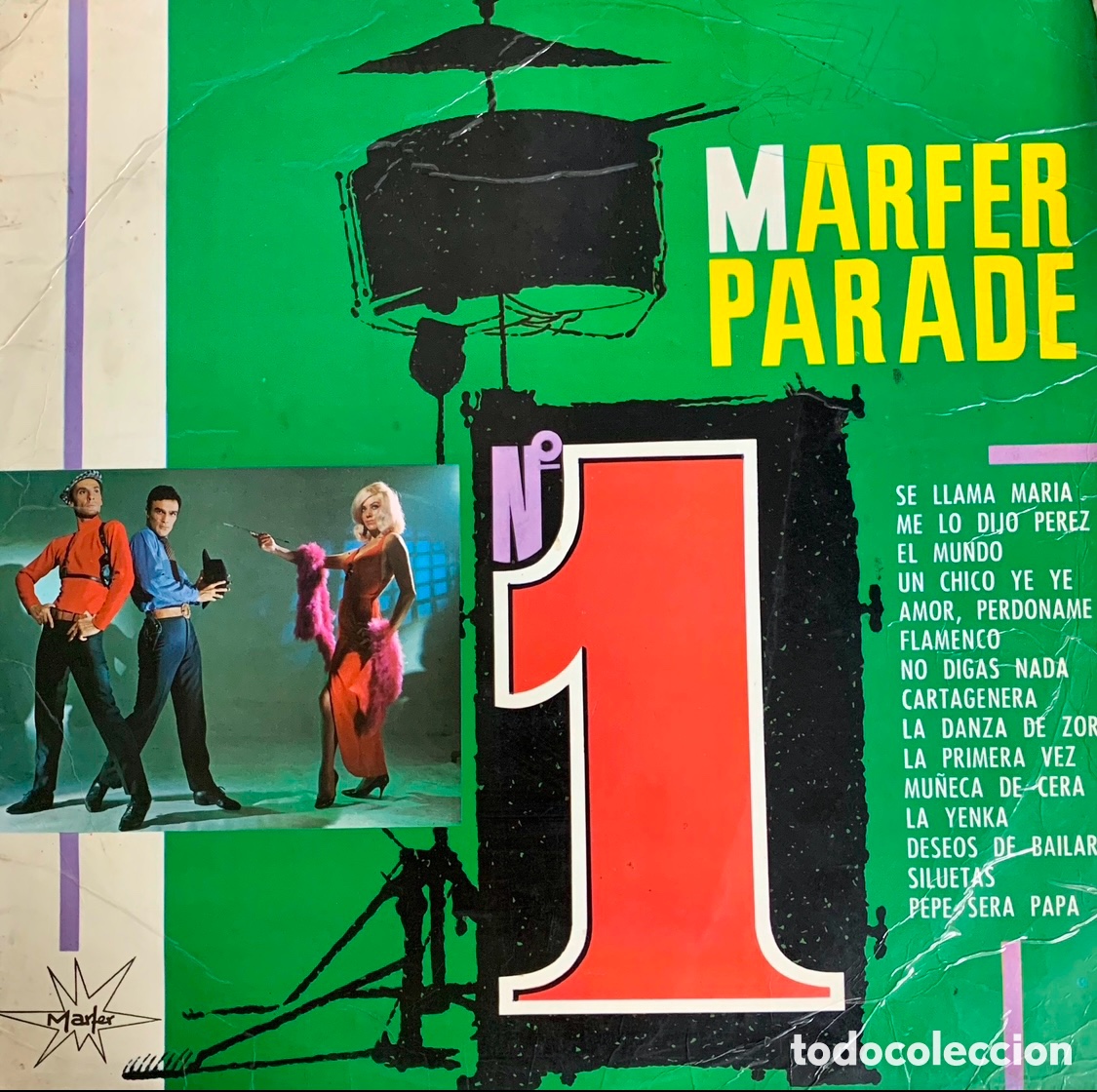 Discos de vinilo: Disco Vinilo LP. Marfer Parade &ldquo;N&ordm; 1&rdquo;. 1962. - Foto 1