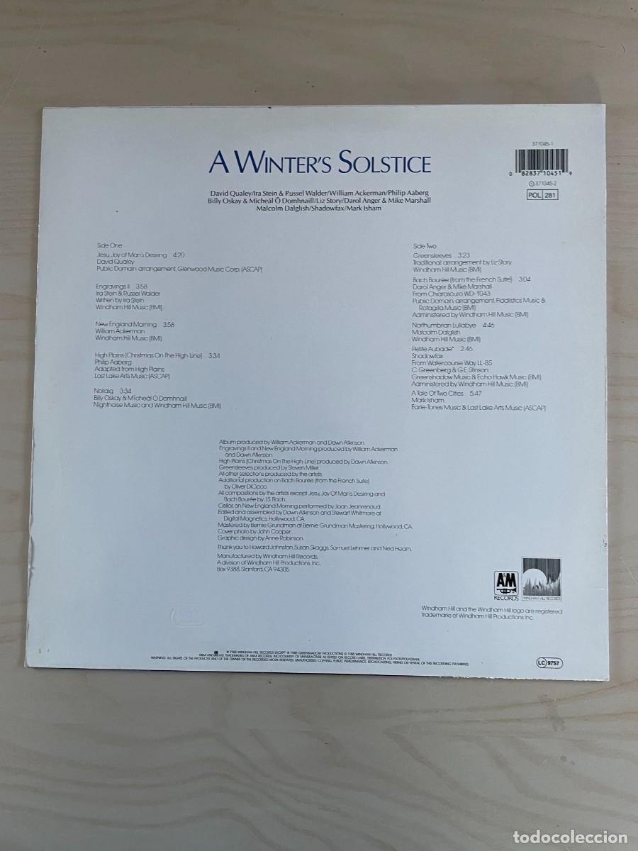 Discos de vinilo: LP Windham Hill Artists A Winters Solstice - Foto 2