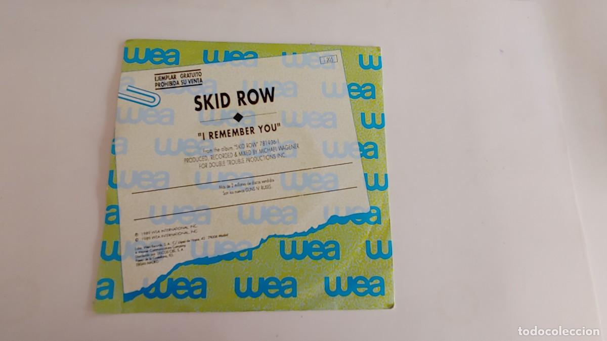 Discos de vinilo: SKID ROW-SINGLE I REMEMBER YOU - Foto 2
