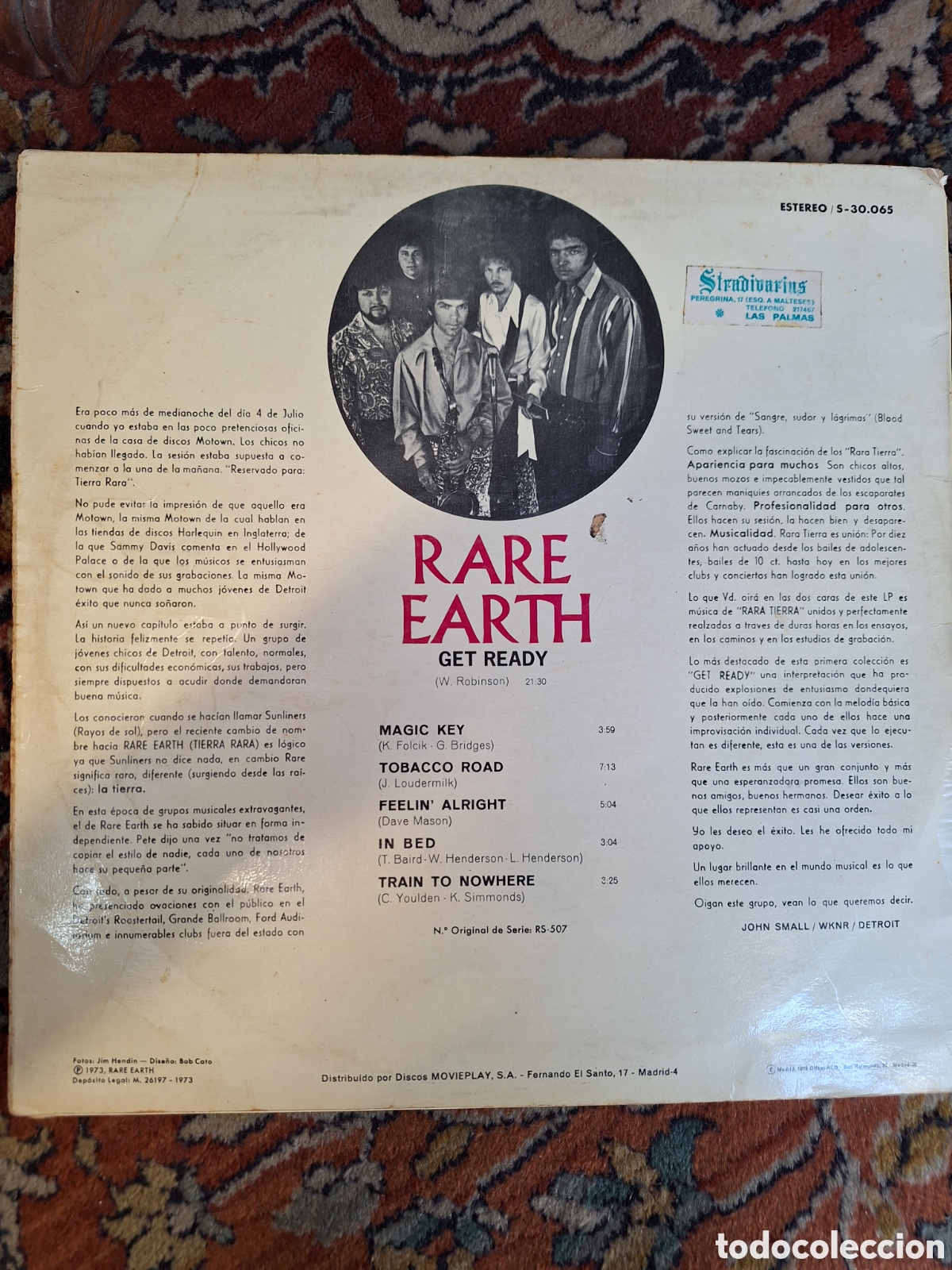 Discos de vinilo: RARE EARTH GET READY - Foto 2