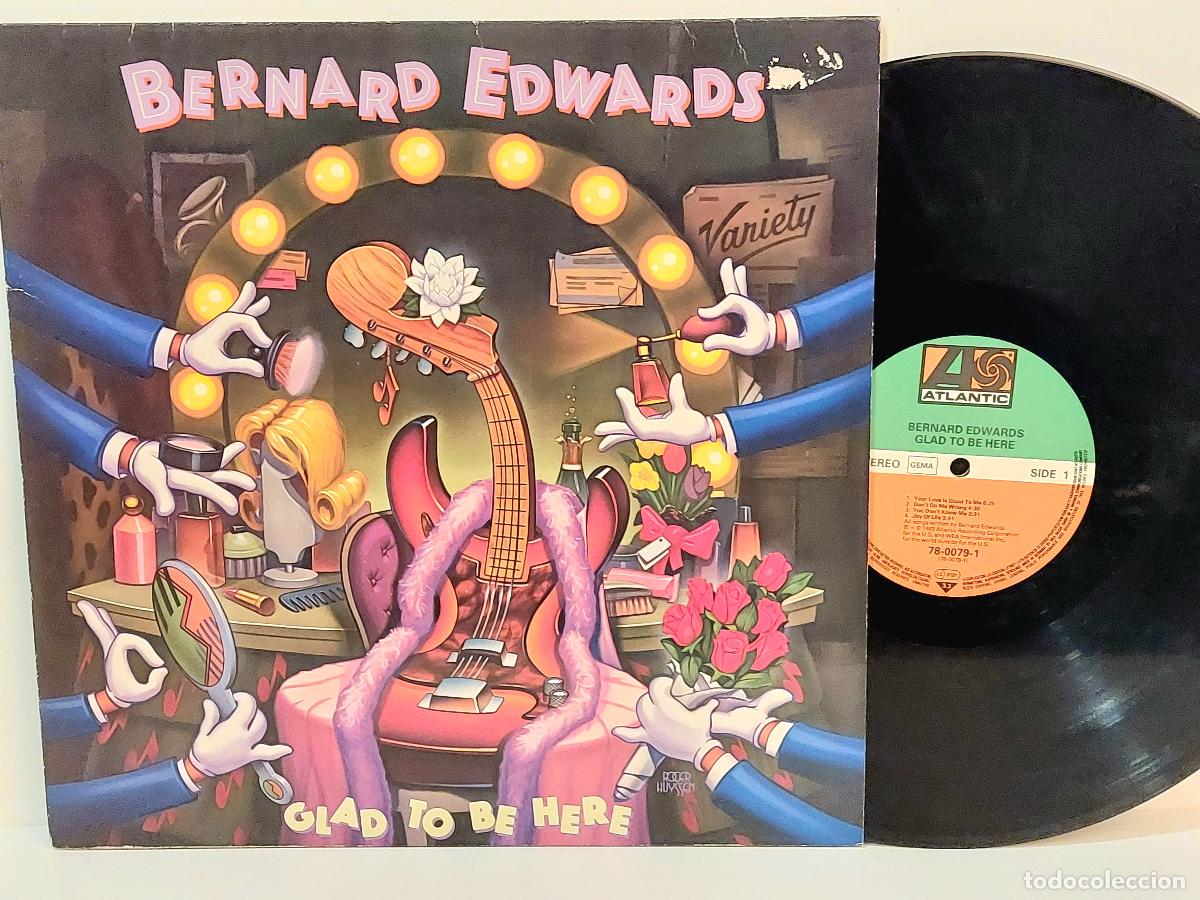 Discos de vinilo: Bernard Edwards - Glad to be here - 1983 - LP VINILO - Foto 1