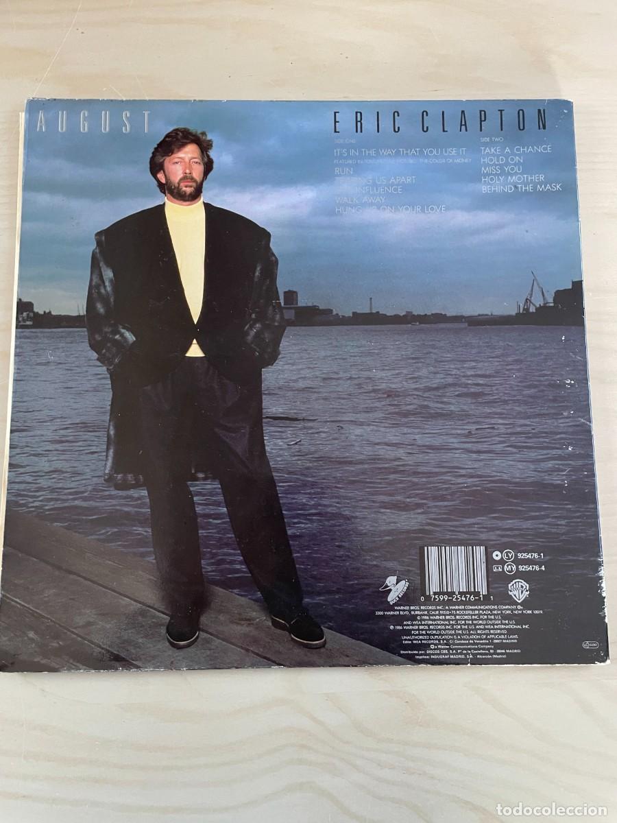 Discos de vinilo: LP Eric Clapton August - Foto 2