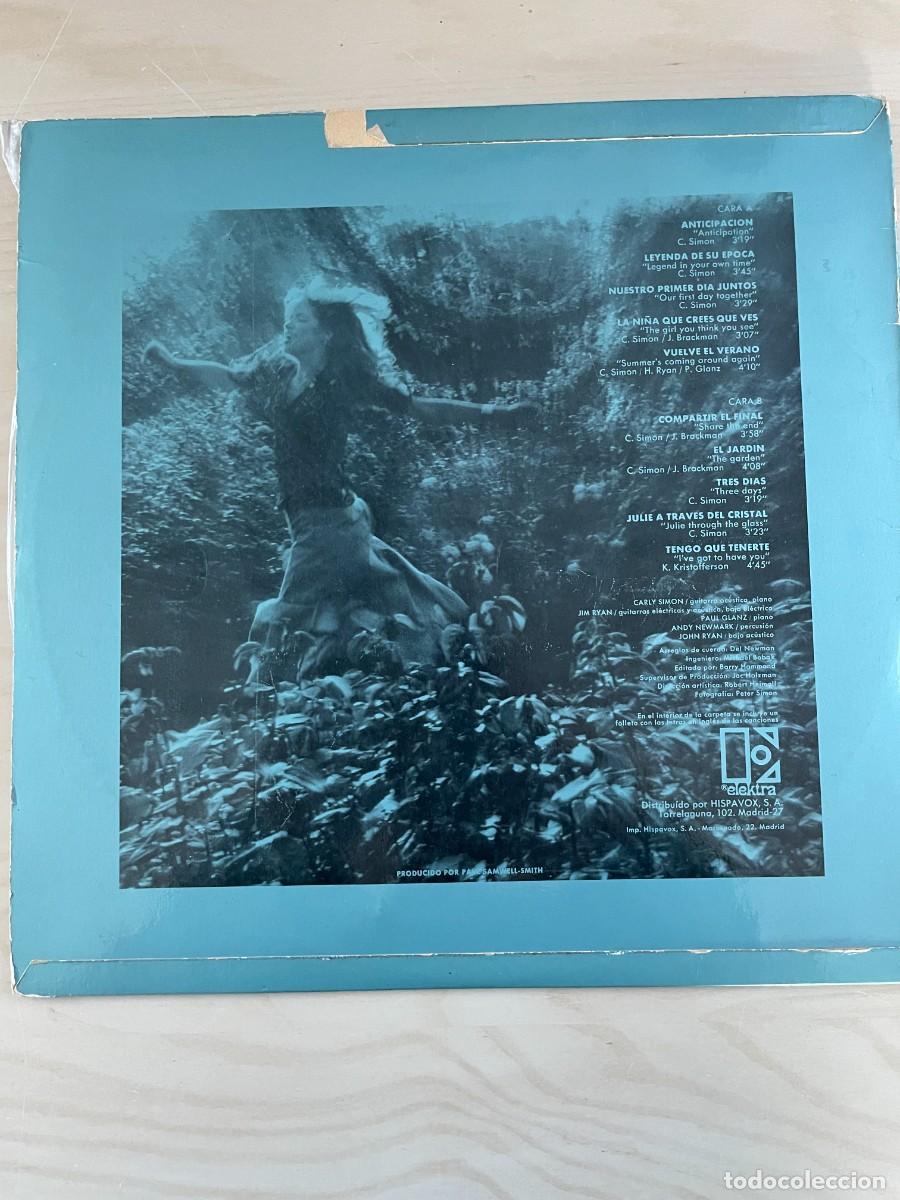 Discos de vinilo: LP Carly Simon Anticipation - Foto 2