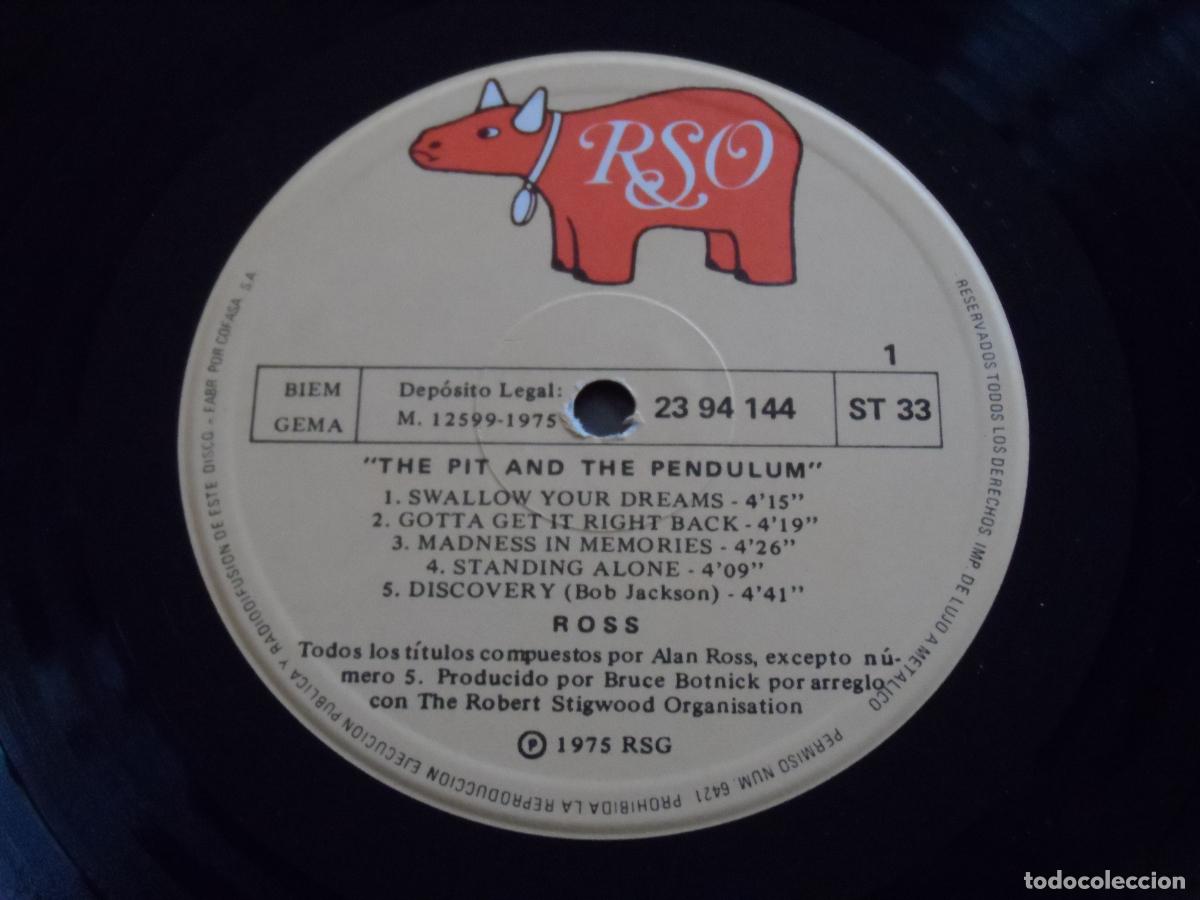 Discos de vinilo: Ross &ndash; The Pit & The Pendulum (SPAIN 1975) - Foto 3