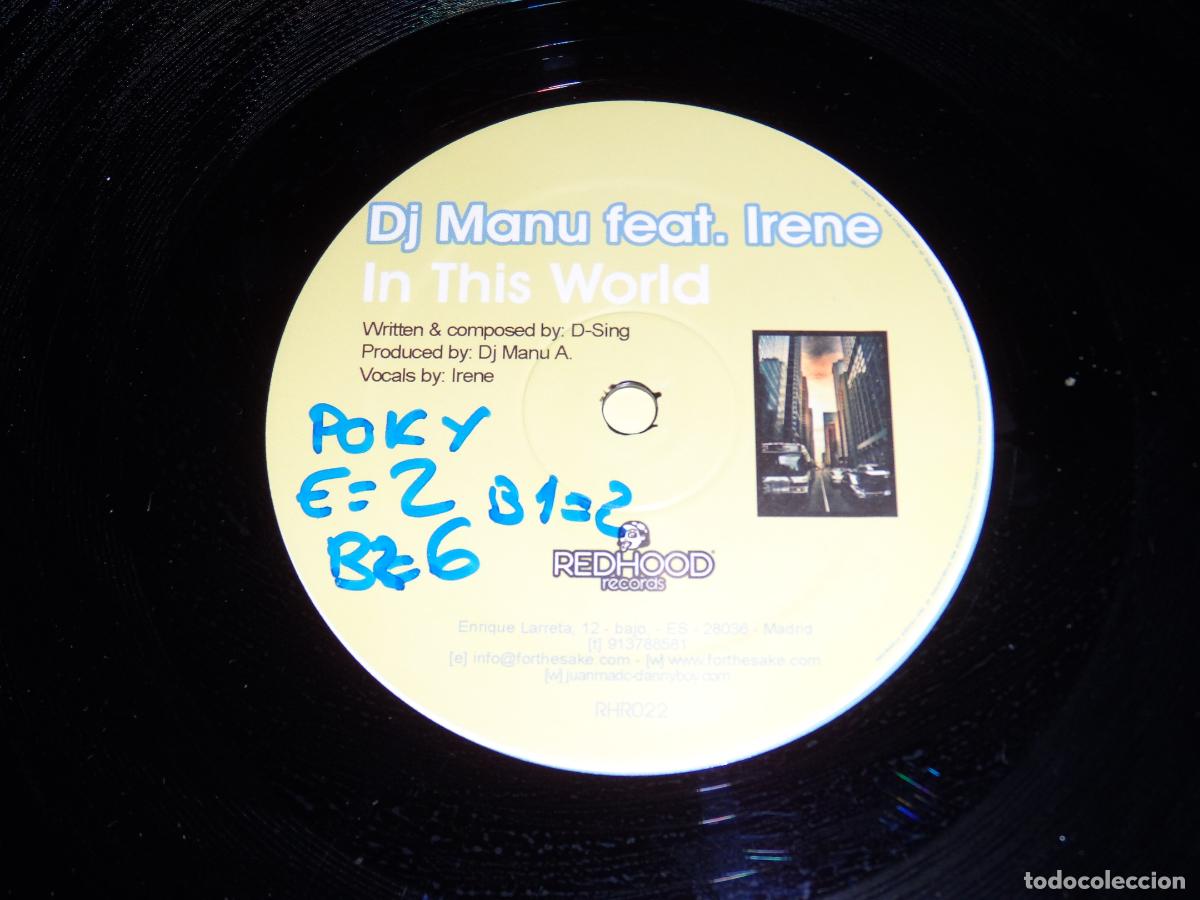 Discos de vinilo: DJ Manu Feat. Irene &lrm;&ndash; In This World - Foto 3