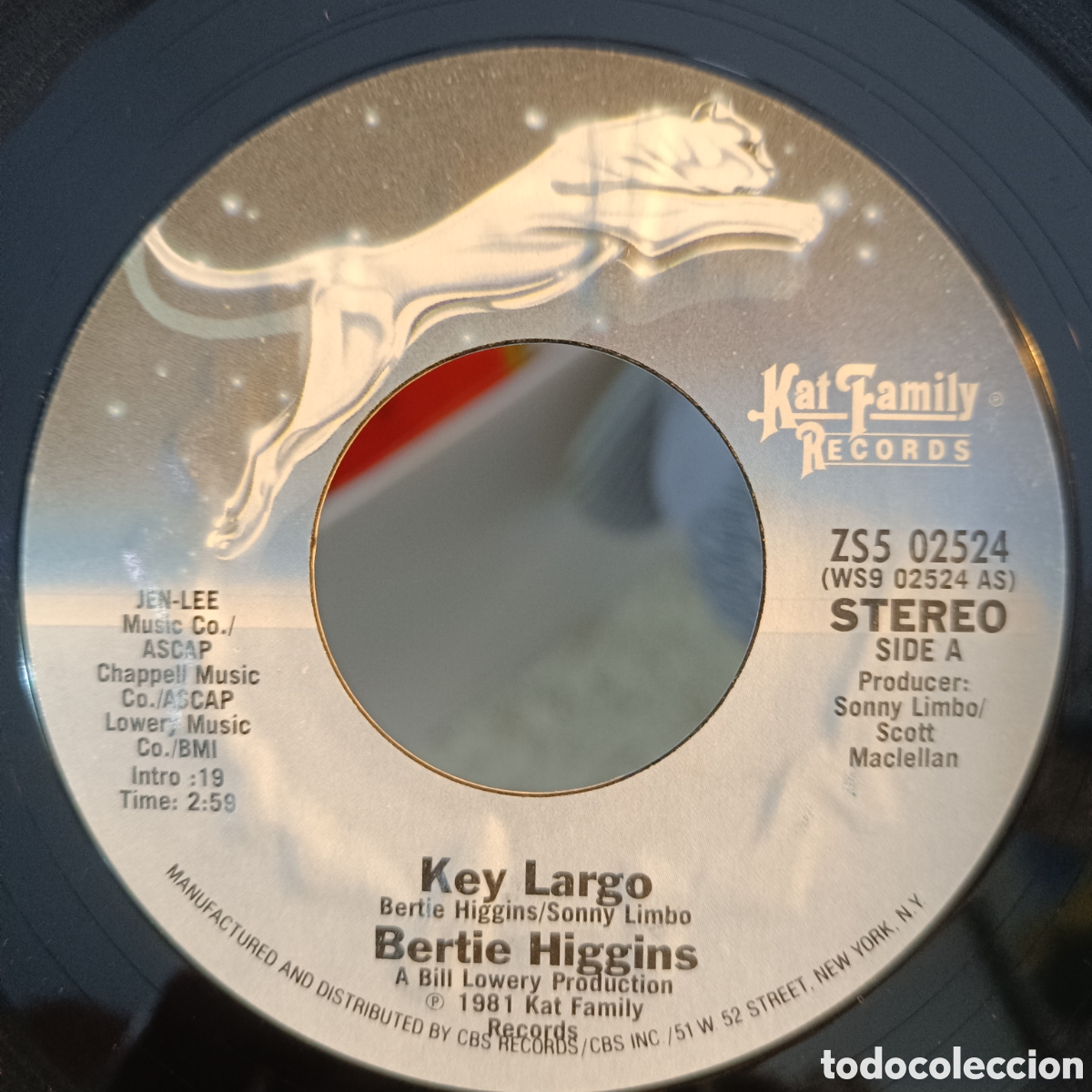 Discos de vinilo: Bertie Higgins &ndash; Key Largo - Foto 1