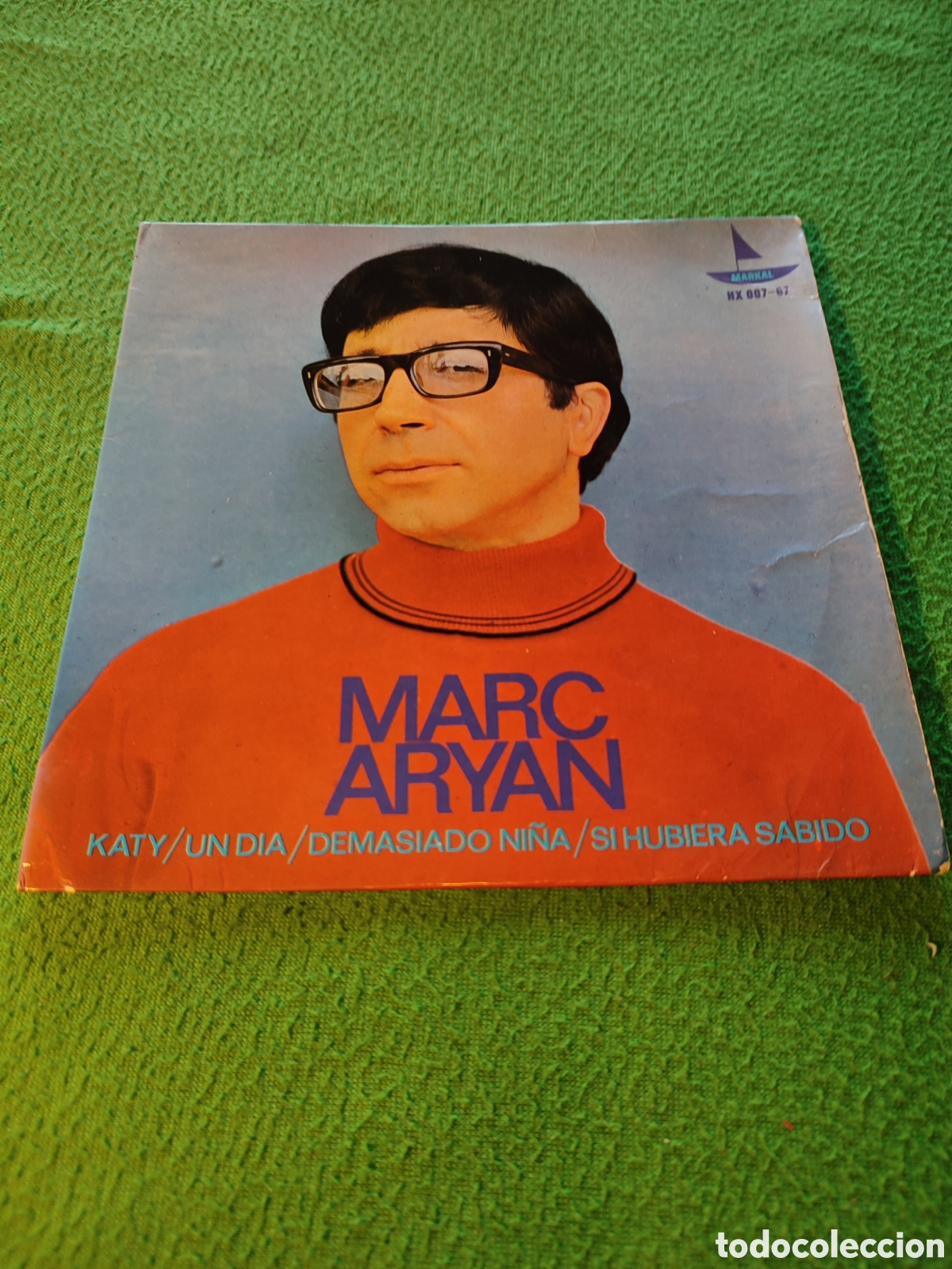 Discos de vinilo: Marc Aryan - Katy / Un d&iacute;a + 2 - Foto 1