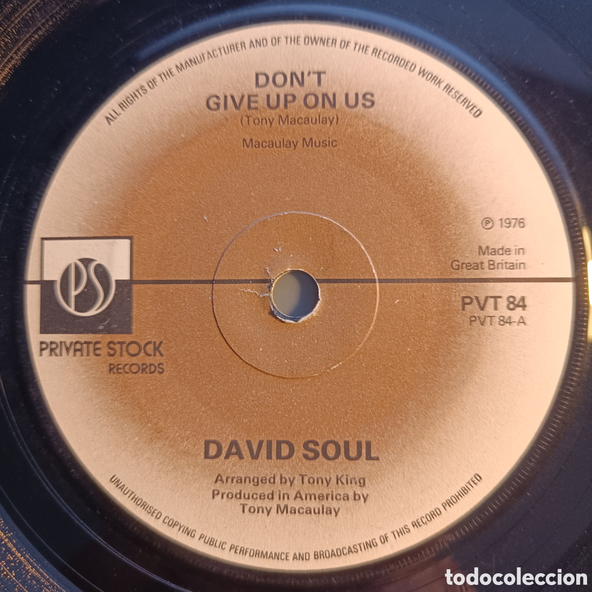 Discos de vinilo: David Soul &ndash; Dont Give Up On Us - Foto 1