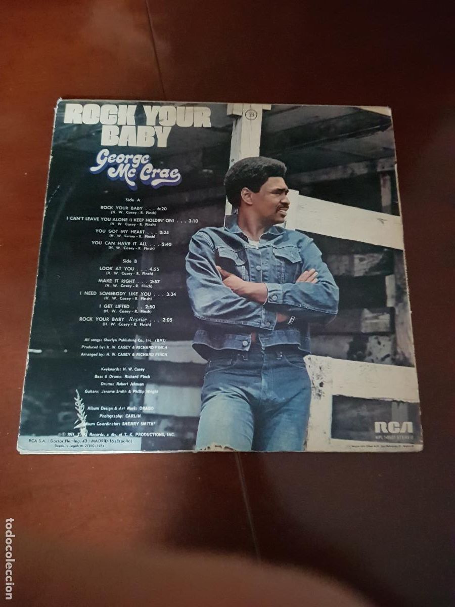 Discos de vinilo: GEORGE MC CRAE-ROCK YOUR BABY - Foto 2