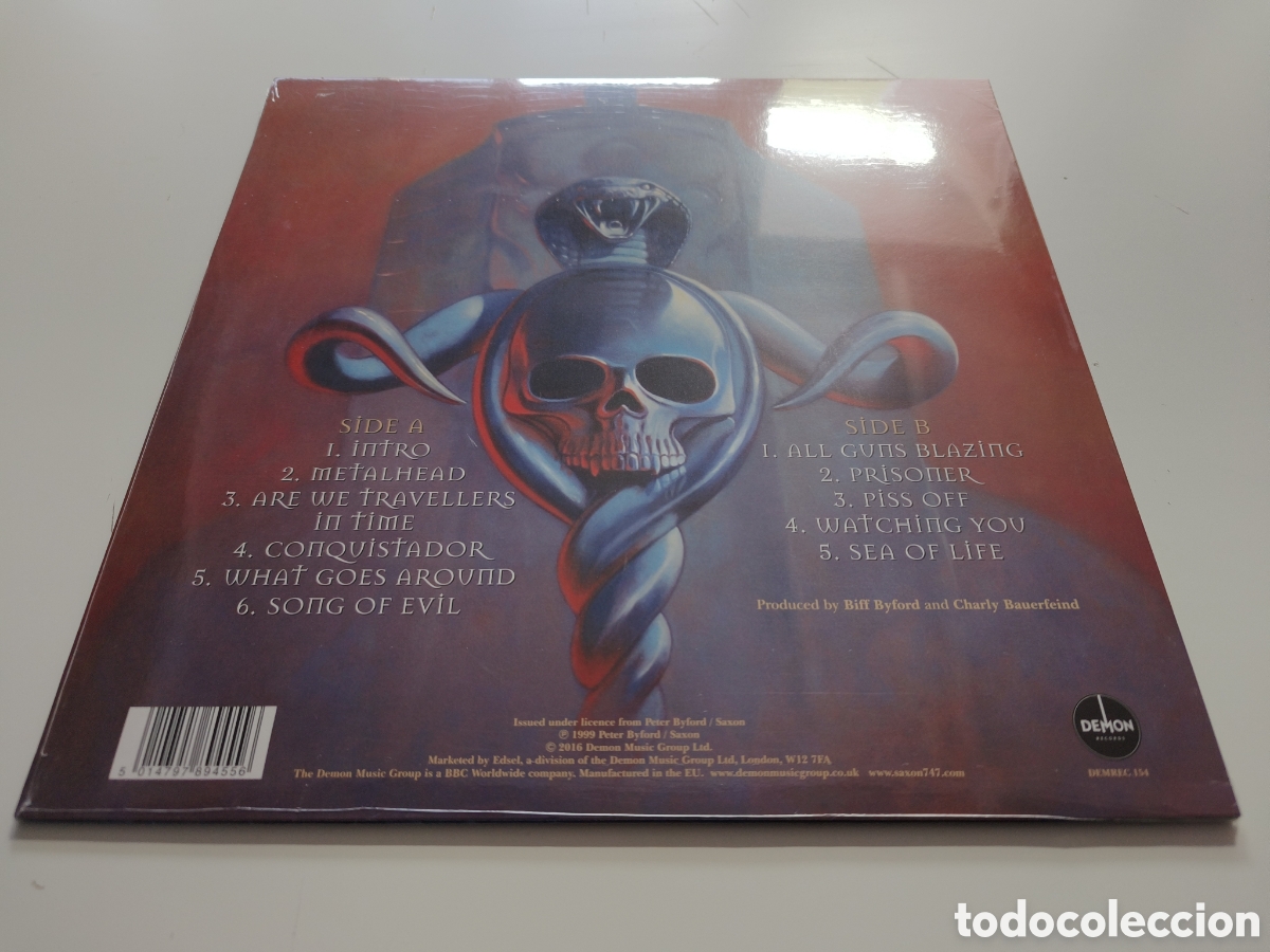 Discos de vinilo: VINILO DE SAXON - METALHEAD - LEER CONDICIONES DE VENTA - Foto 2