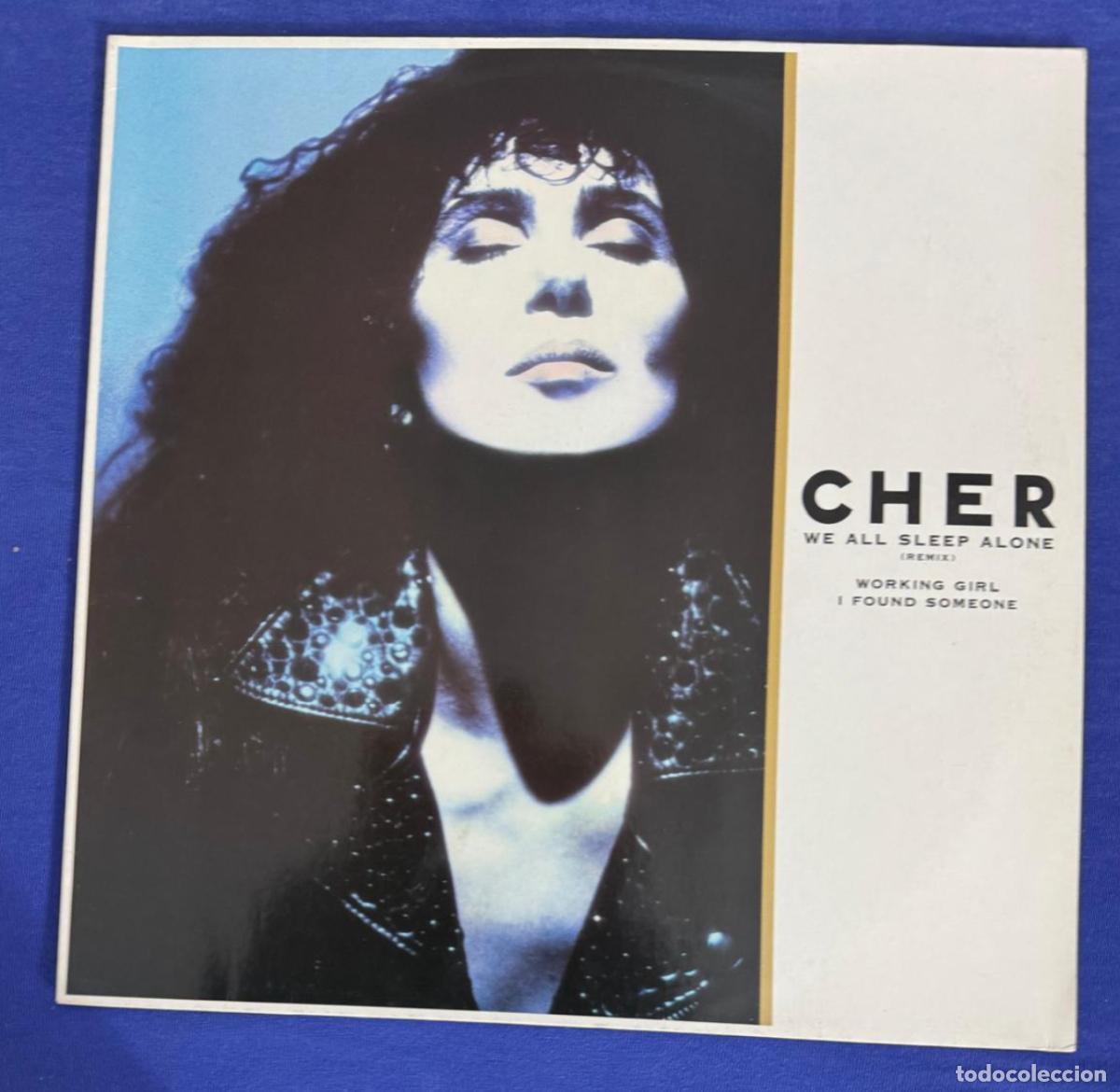 Discos de vinilo: Cher Maxi 45t We all sleep alone EX EX - Foto 1