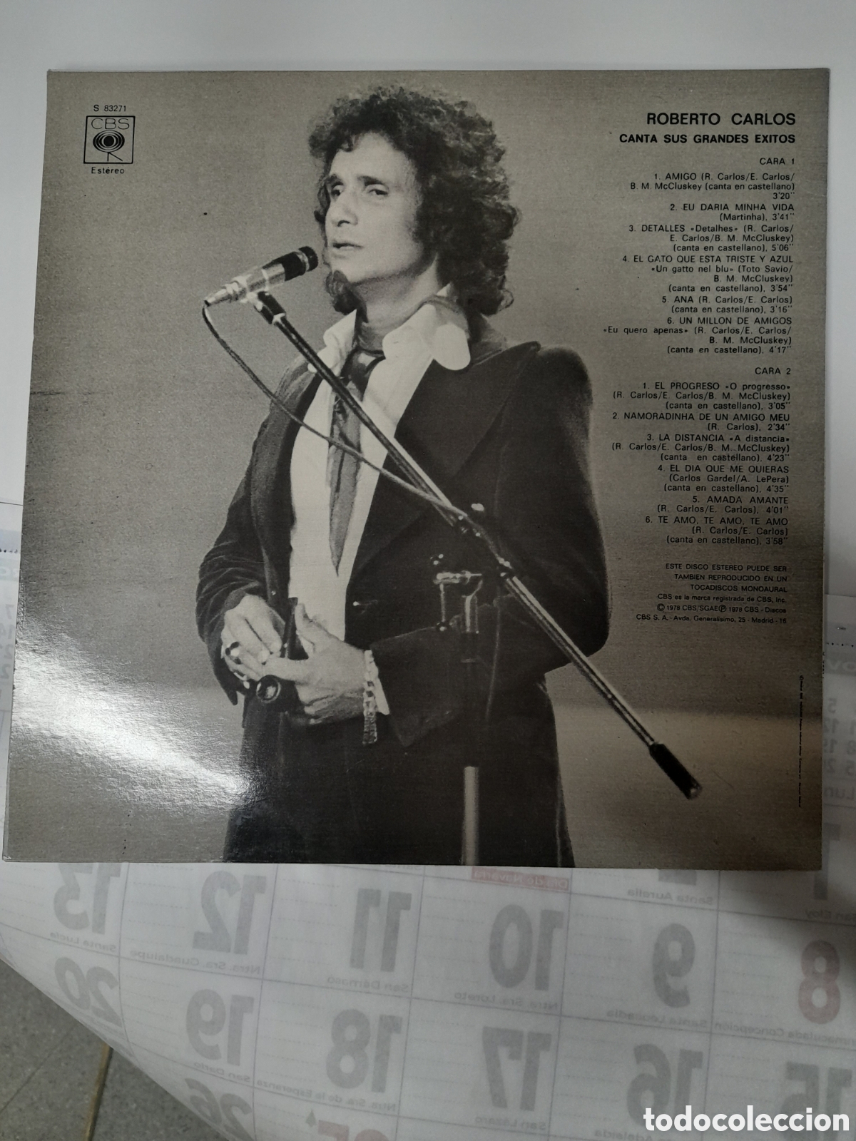 Discos de vinilo: ROBERTO CARLOS. Sus Grandes &Eacute;xitos. - Foto 2