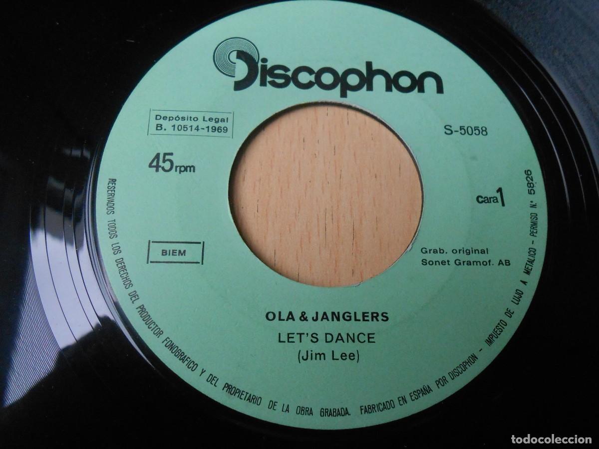 Discos de vinilo: OLA & JANGLERS, SG, LET&acute;S DANCE + 1, A&Ntilde;O 1969, DISCOPHON S-5058 - Foto 3