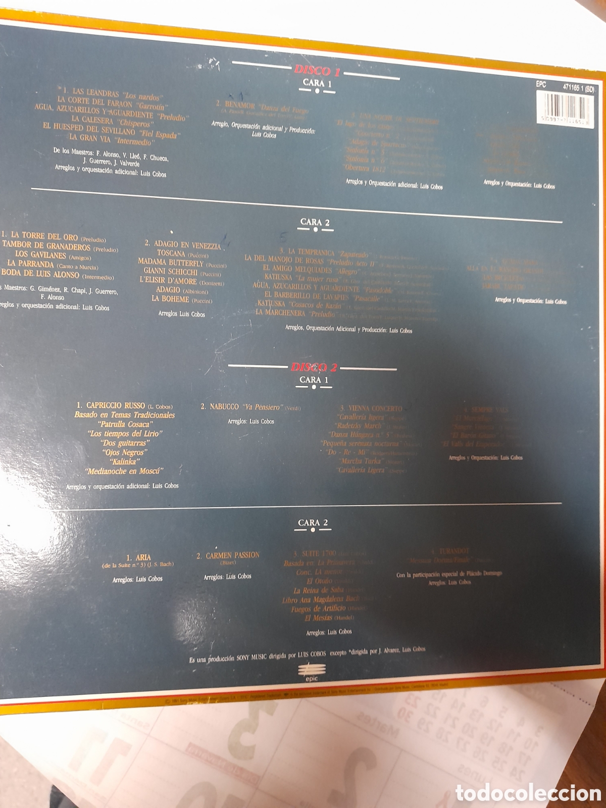 Discos de vinilo: LUIS COBOS. Mi Disco de Oro. Doble Vinilo - Foto 2