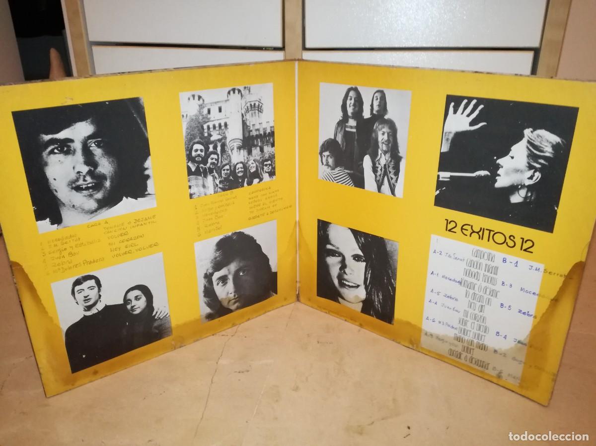 Discos de vinilo: 12 EXITOS 12-GATEFOLD-ORIGINAL 1974-SERRAT, ZEBRA, MARISOL, ETC - Foto 3