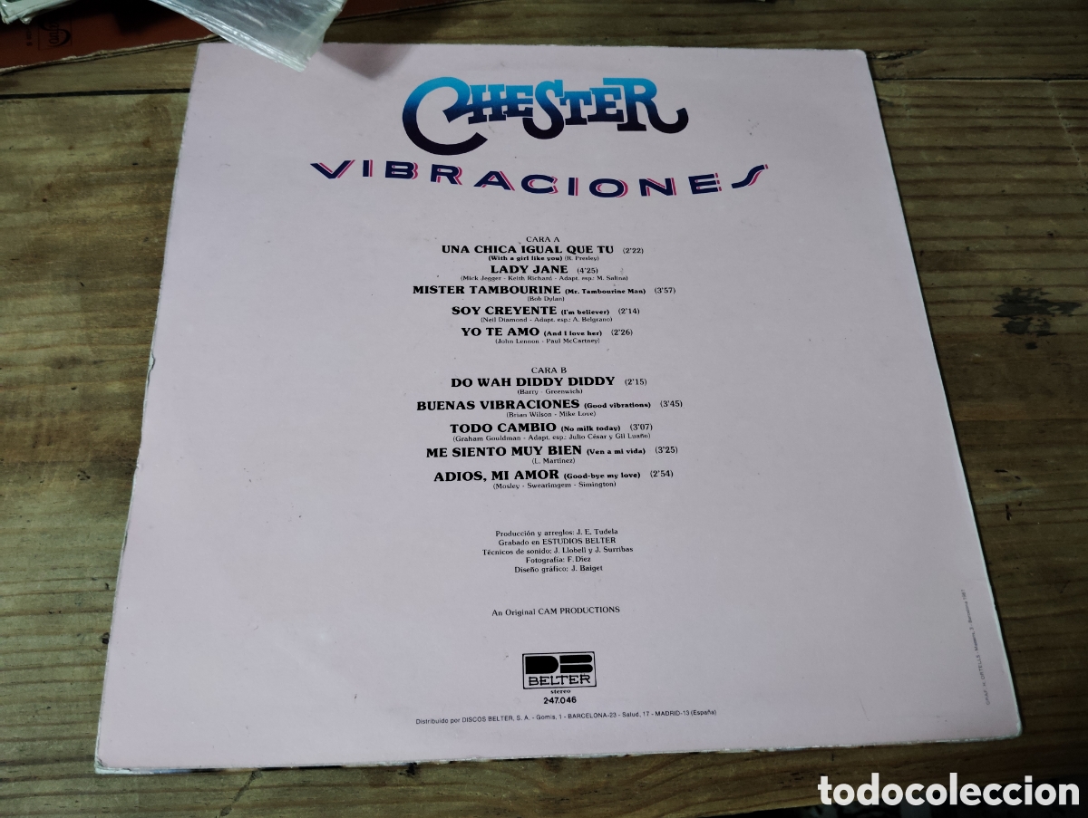 Discos de vinilo: CHESTER - VIBRACIONES , 1982 - Foto 2