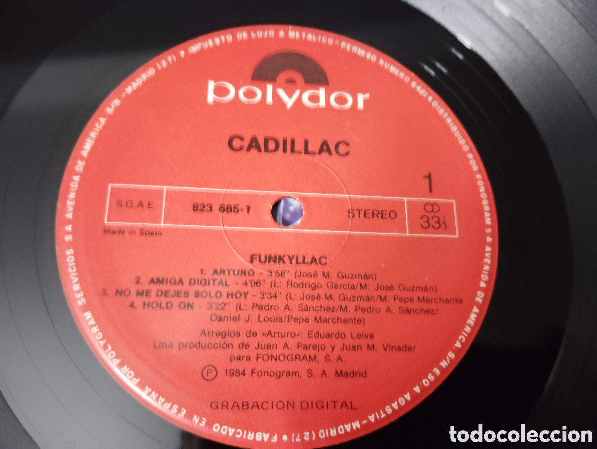 Discos de vinilo: CADILLAC - FUNKYLLAC , 1984 - Foto 3