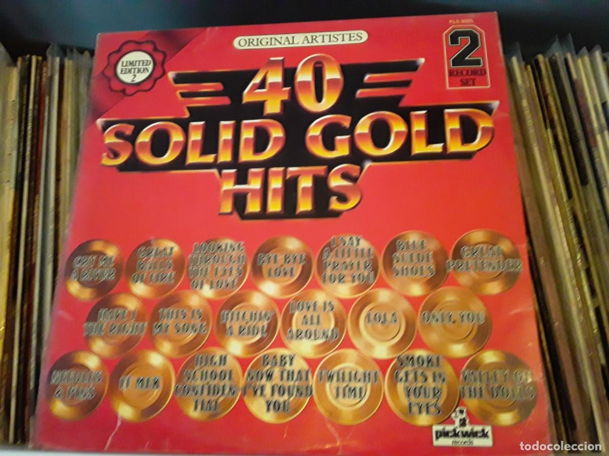 Discos de vinilo: Various &lrm;&ndash; 40 Solid Gold Hits - 2lp edic. uk 1978 - Foto 2