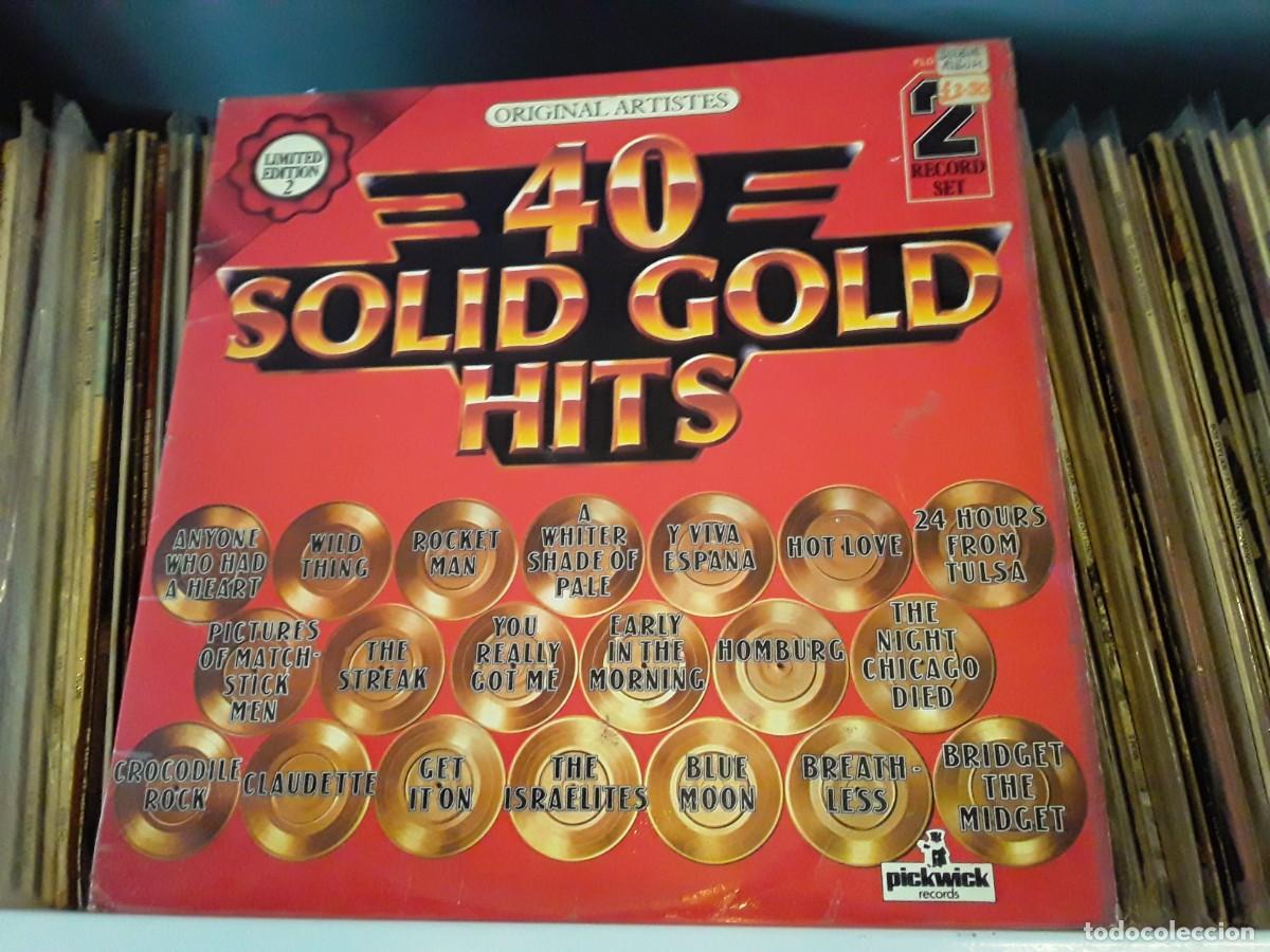 Discos de vinilo: Various &lrm;&ndash; 40 Solid Gold Hits - 2lp edic. uk 1978 - Foto 1