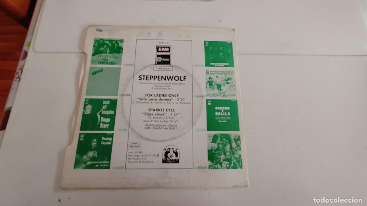 Discos de vinilo: STEPPENWOLF-SINGLE FOR LADIES ONLY - Foto 2