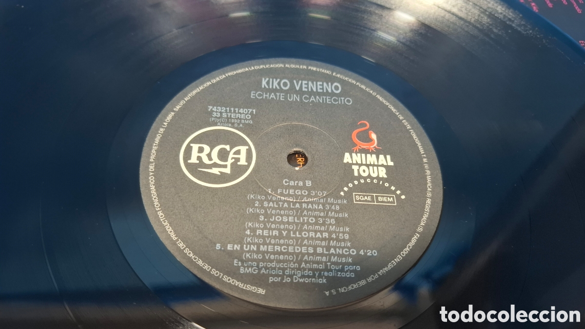 Discos de vinilo: KIKO VENENO - &Eacute;CHATE UN CANTECITO, 1992 - Foto 6