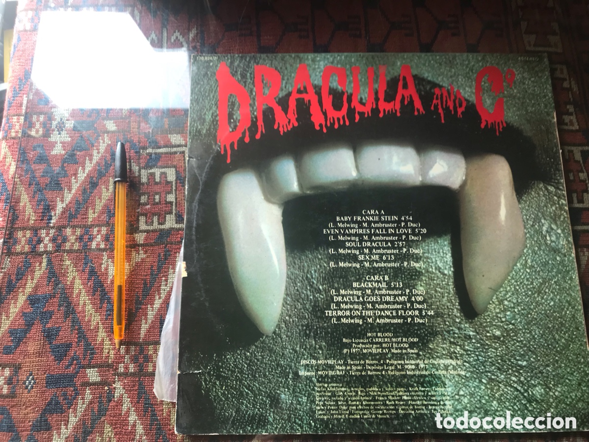 Discos de vinilo: Hot Blood. Dr&aacute;cula and C. Versi&oacute;n original - Foto 2