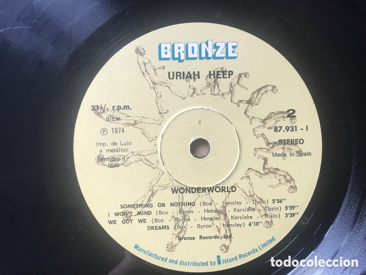 Discos de vinilo: Wonderworld. Uriah Heep. - Foto 3