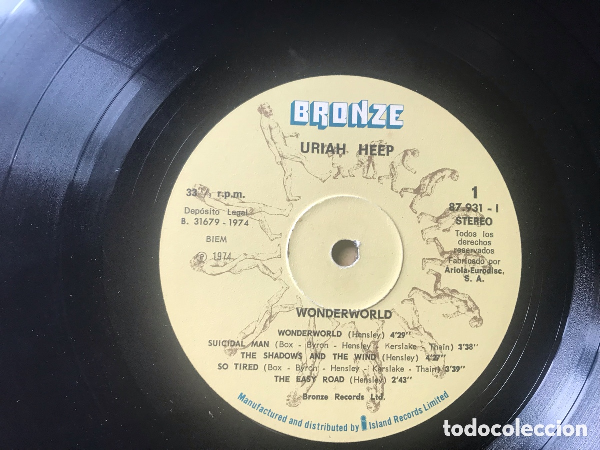 Discos de vinilo: Wonderworld. Uriah Heep. - Foto 4