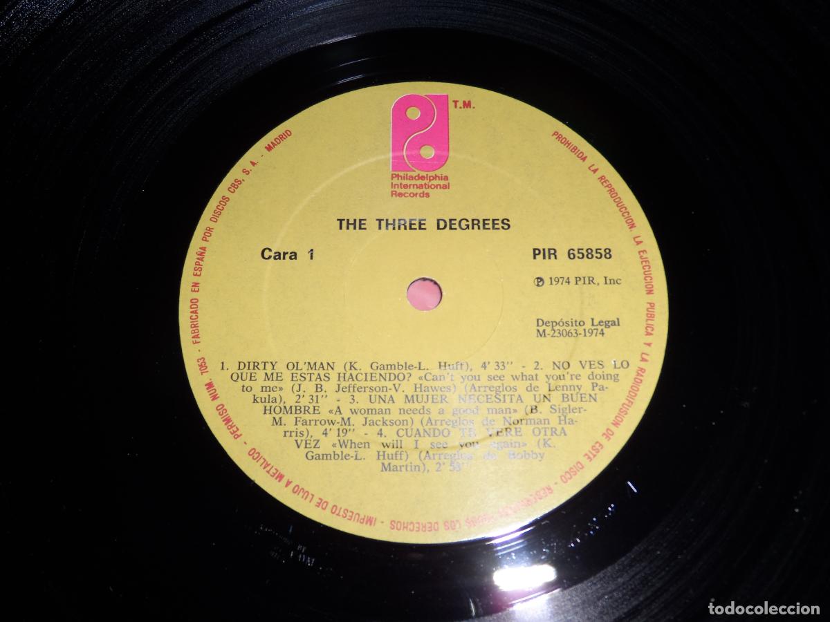 Discos de vinilo: The Three Degrees &ndash; The Three Degrees (SPAIN 1974) - Foto 4