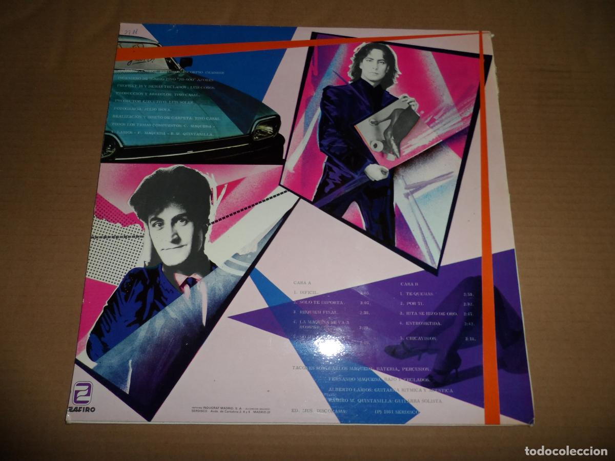 Discos de vinilo: TACONES - REQUIEM FINAL (SPAIN 1981) - Foto 2