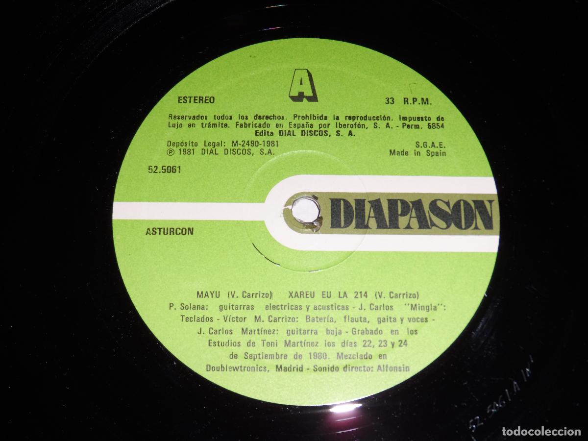 Discos de vinilo: Asturc&oacute;n &lrm;&ndash; Asturc&oacute;n (SPAIN 1981) - Foto 4