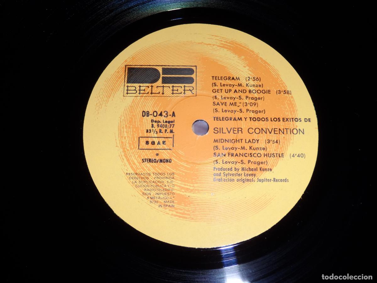 Discos de vinilo: SILVER CONVENTION - TELEGRAM (SPAIN 1977) - Foto 3